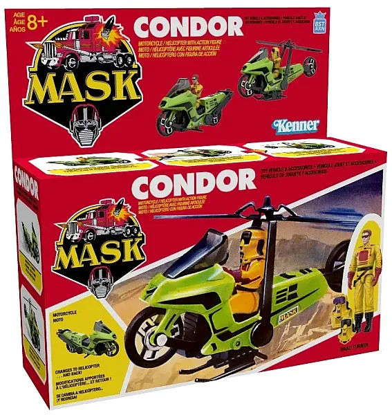M.A.S.K CONDOR MOTORCYCLE WITH BRAD TURNER 15 CM